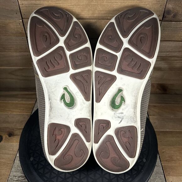 Olukai Nohea Mesh Men's Size 13 Mesh Slip-On Shoes Mustang Lime Peel 10188 - Picture 9 of 10